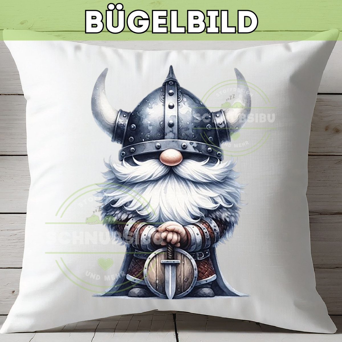 Bügelbild Wichtelkollektion - Wikinger